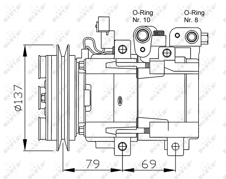 NRF 32223G Compressor, air conditioning