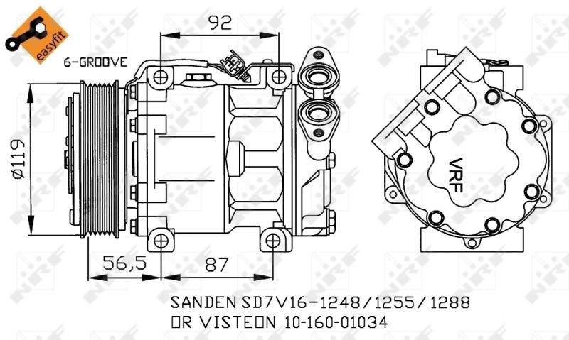 Compressor, air conditioning EASY FIT 32271