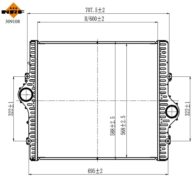NRF 309108 Charge Air Cooler