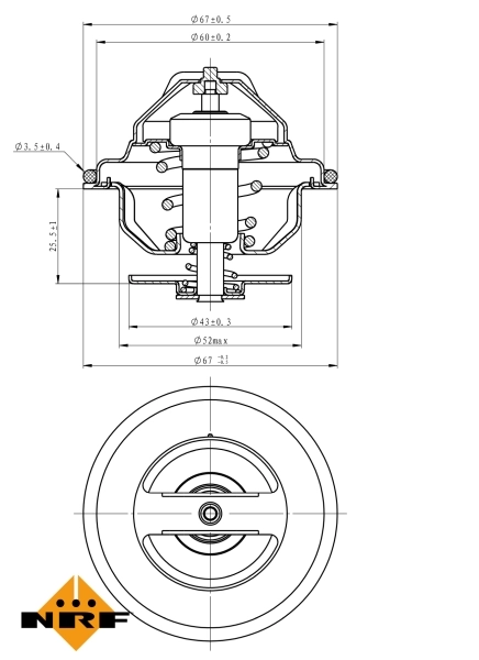 Thermostat, coolant EASY FIT 725100