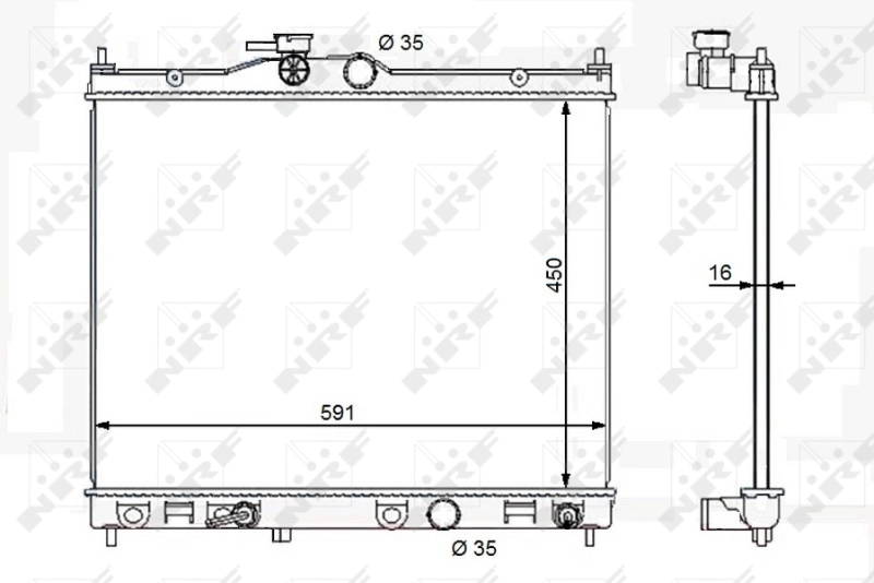 NRF 59119 Radiator, engine cooling