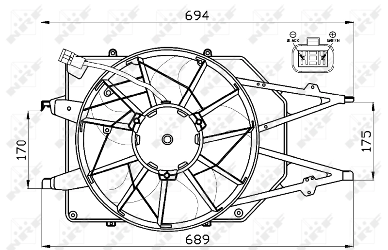 Fan, engine cooling 47475