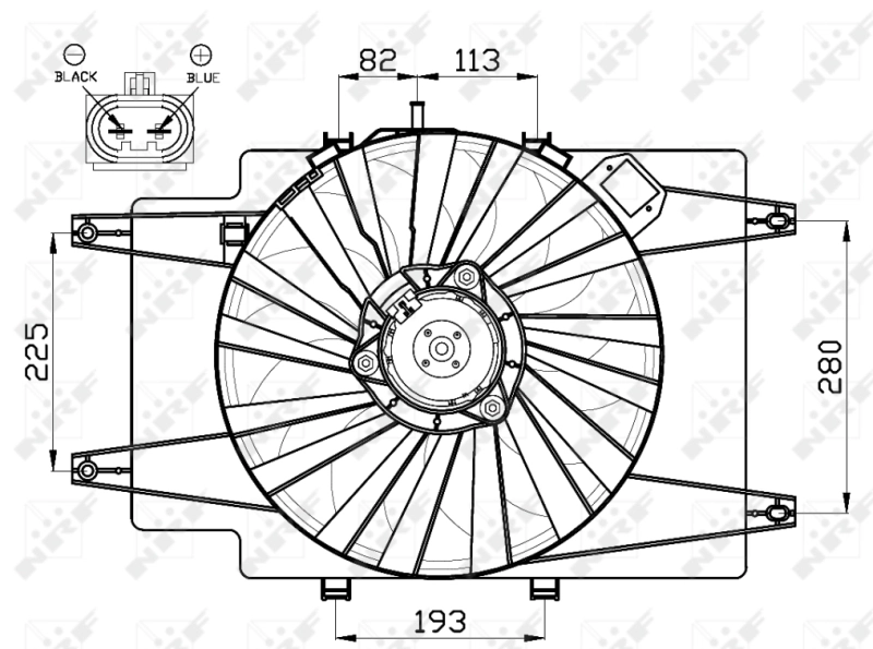 Fan, engine cooling 47513