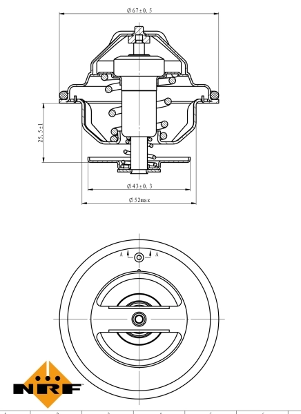 Thermostat, coolant EASY FIT 725186