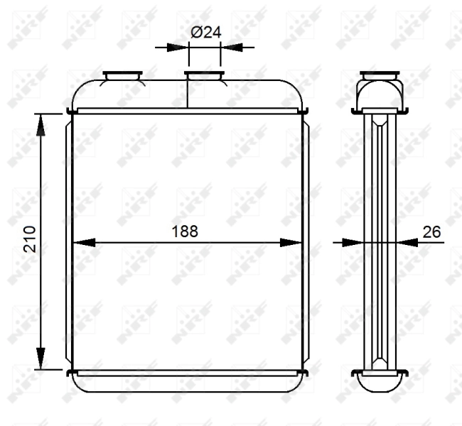 Heat Exchanger, interior heating 53215