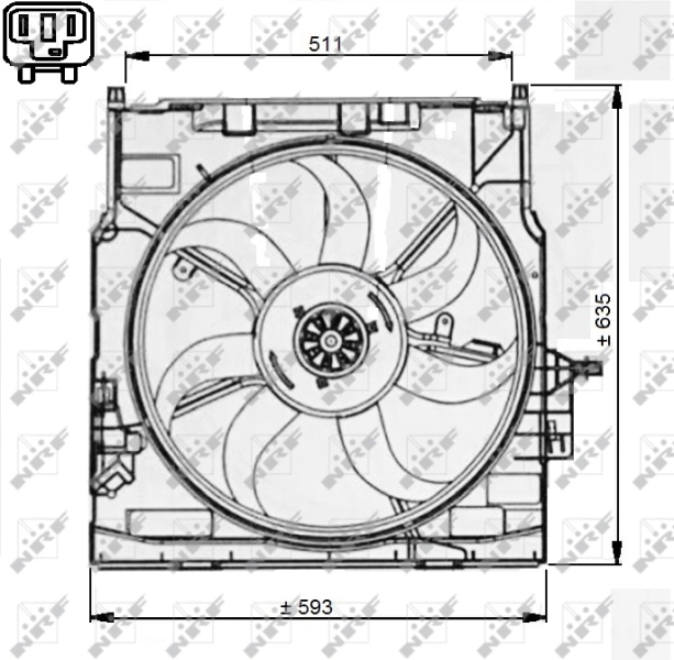 Fan, engine cooling 47733
