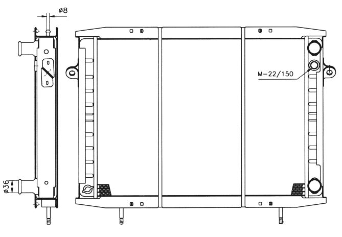 NRF 50409 Radiator, engine cooling