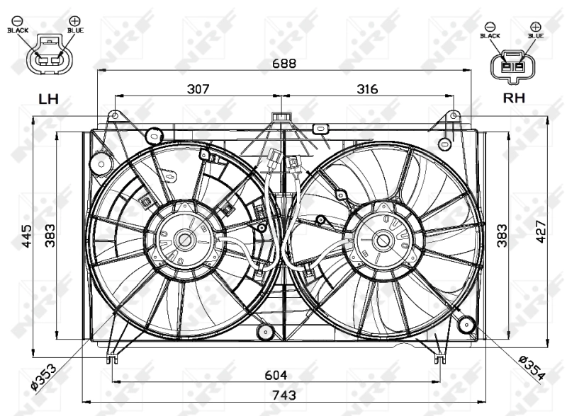 Fan, engine cooling 47567