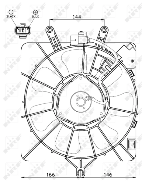 Fan, engine cooling 47512