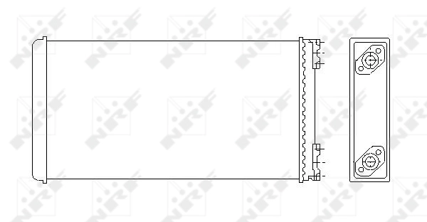 NRF 53544 Heat Exchanger, interior heating