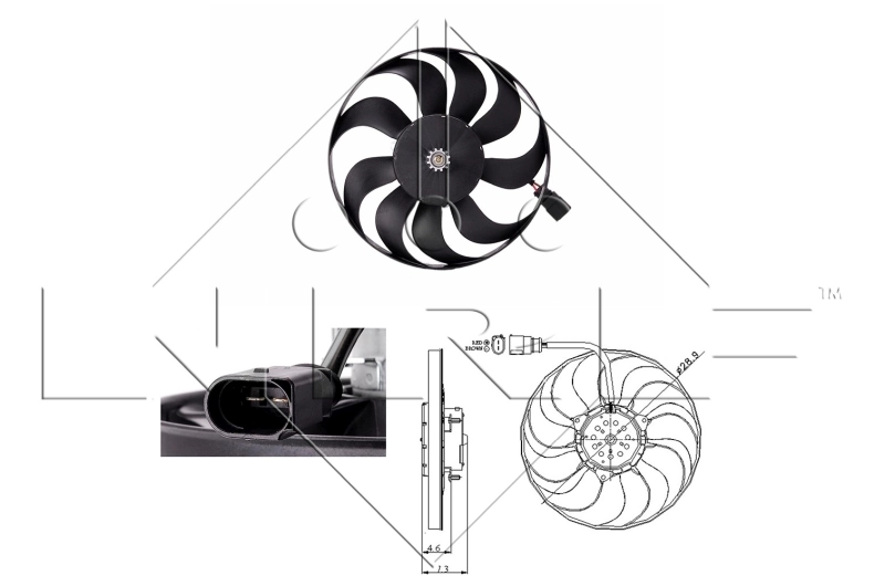 Fan, engine cooling 47381