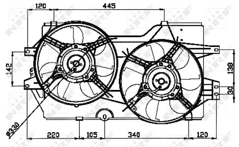 Fan, engine cooling 47031