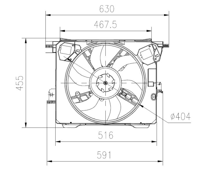 Fan, engine cooling 47899