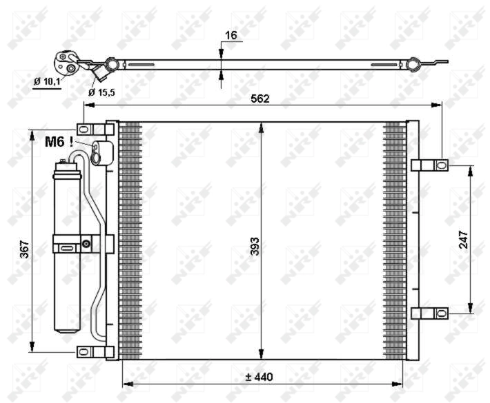 Condenser, air conditioning EASY FIT 35784