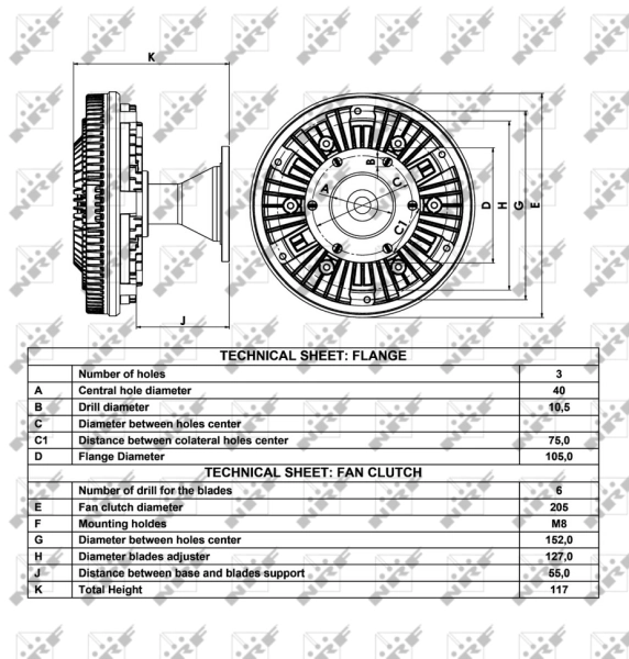 Clutch, radiator fan 49056