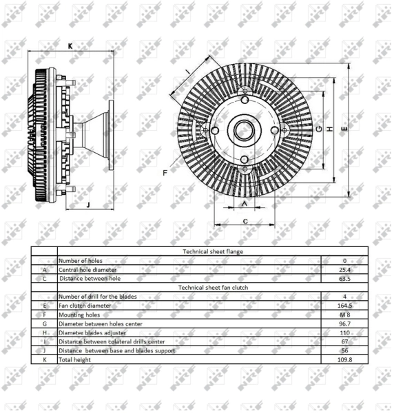 NRF 49416 Clutch, radiator fan