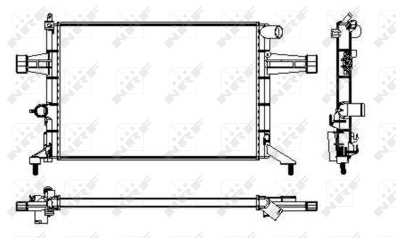 Radiator, engine cooling 53628