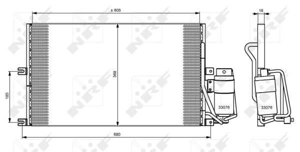 Condenser, air conditioning EASY FIT 35183