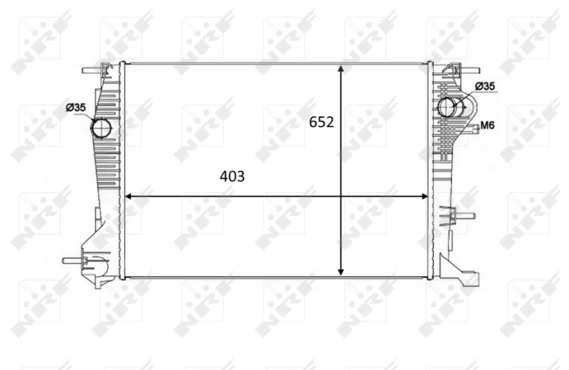 Radiator, engine cooling 58488