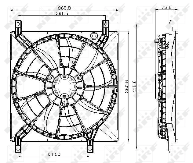 Fan, engine cooling 47257