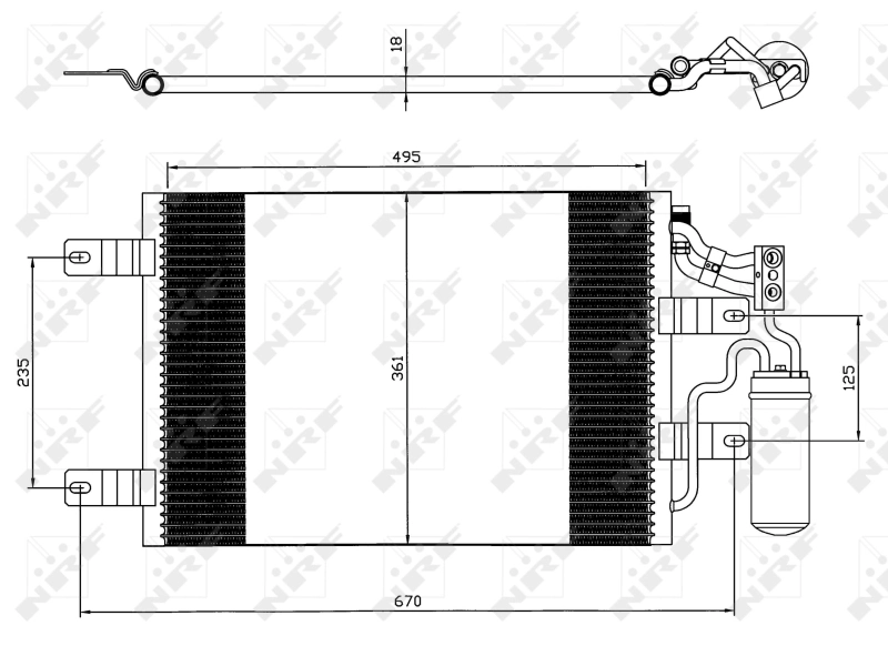 Condenser, air conditioning EASY FIT 35646