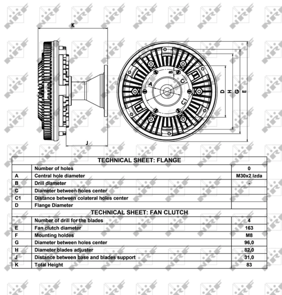 NRF 49051 Clutch, radiator fan