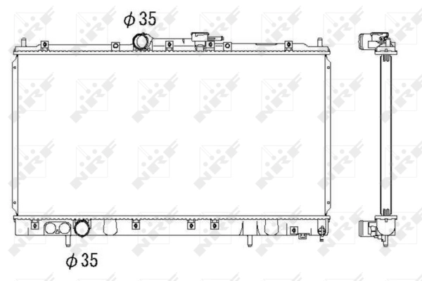 Radiator, engine cooling 53312