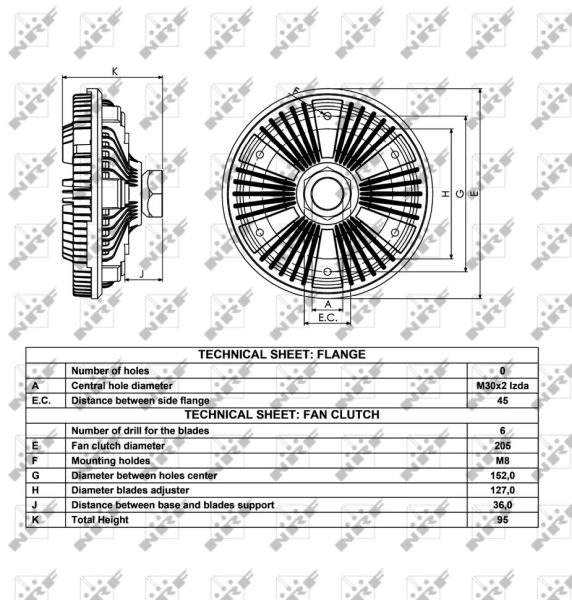 Clutch, radiator fan 49053