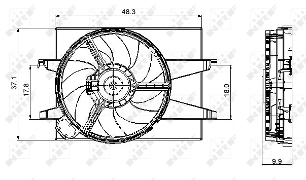 Fan, engine cooling 47006
