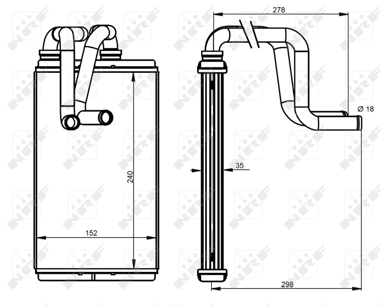 Heat Exchanger, interior heating 54337