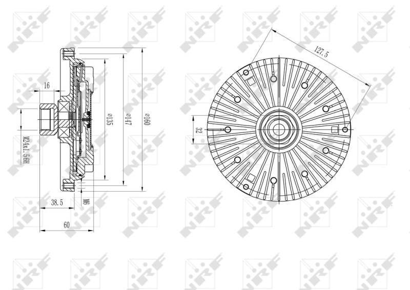 Clutch, radiator fan 49640