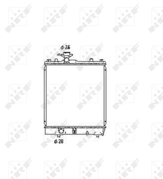 Radiator, engine cooling 53456