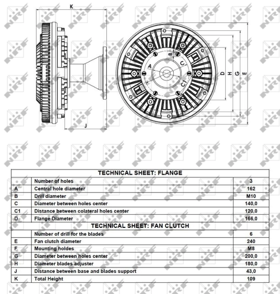 NRF 49112 Clutch, radiator fan