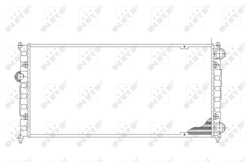 Radiator, engine cooling 54687