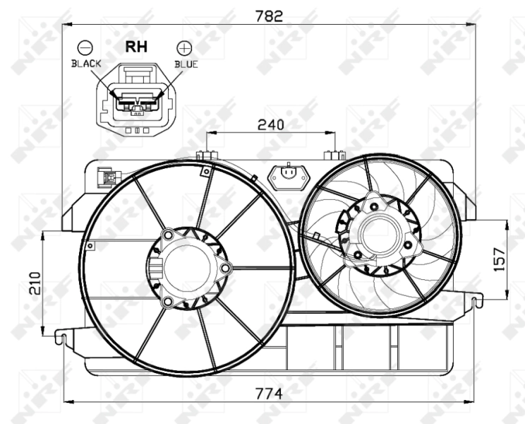 Fan, engine cooling 47451