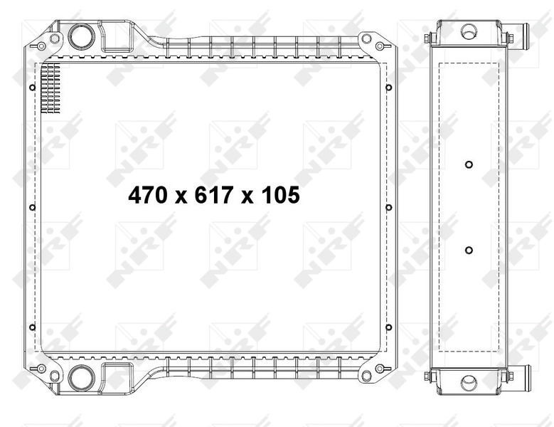 NRF 54068 Radiator, engine cooling