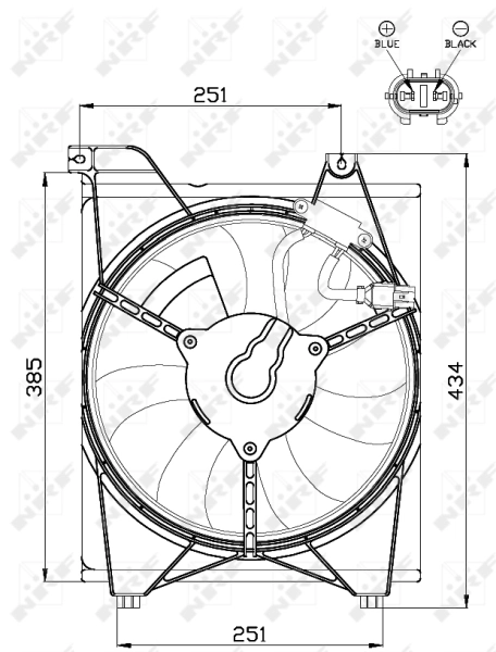 Fan, engine cooling 47515