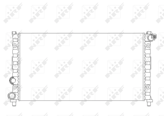 Radiator, engine cooling 58765