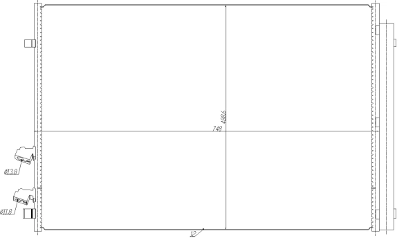 Condenser, air conditioning EASY FIT 350477