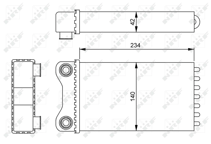 Heat Exchanger, interior heating 54252