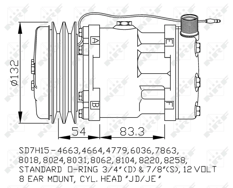 Compressor, air conditioning EASY FIT 32238