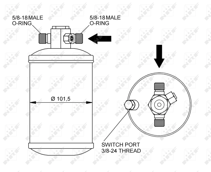 NRF 33292 Dryer, air conditioning