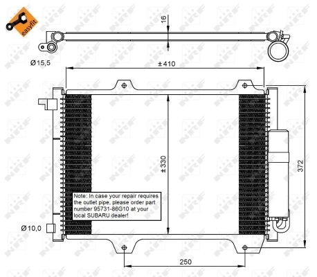 Condenser, air conditioning EASY FIT 35907