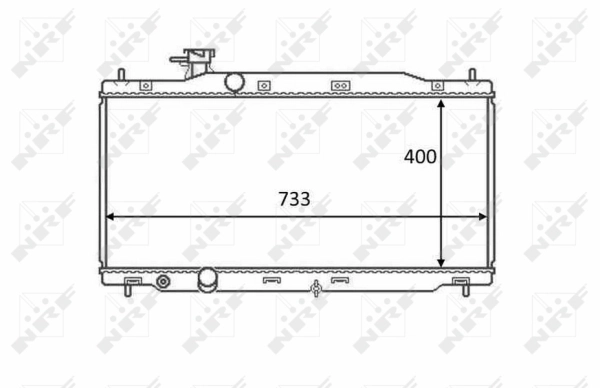 Radiator, engine cooling 58458