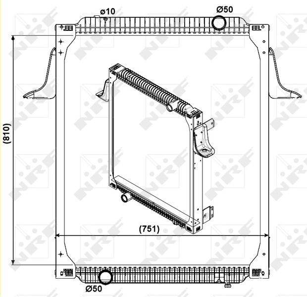 NRF 559563 Radiator, engine cooling