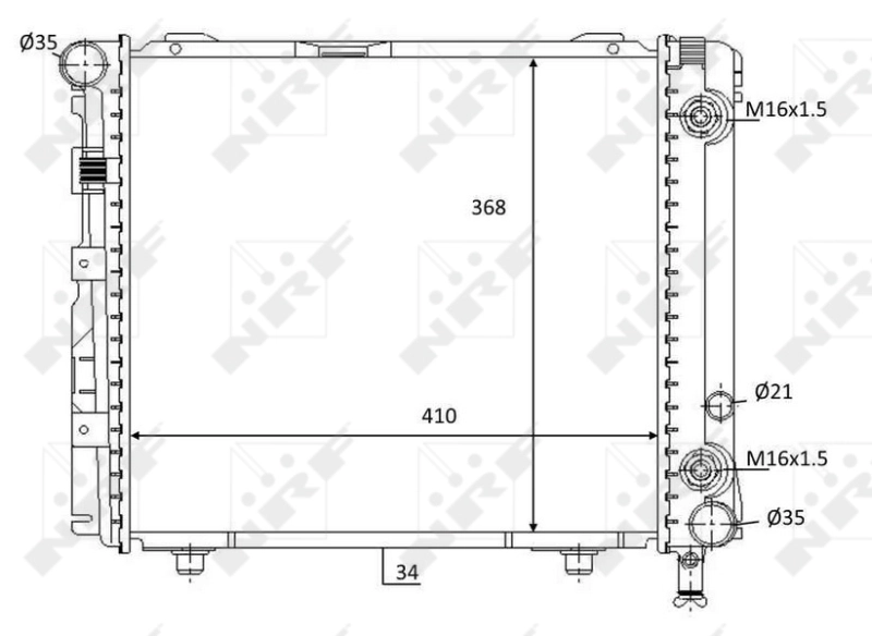 NRF 59103 Radiator, engine cooling