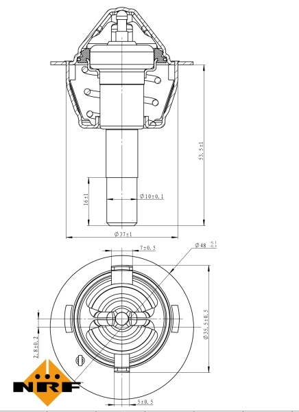 Thermostat, coolant 725189