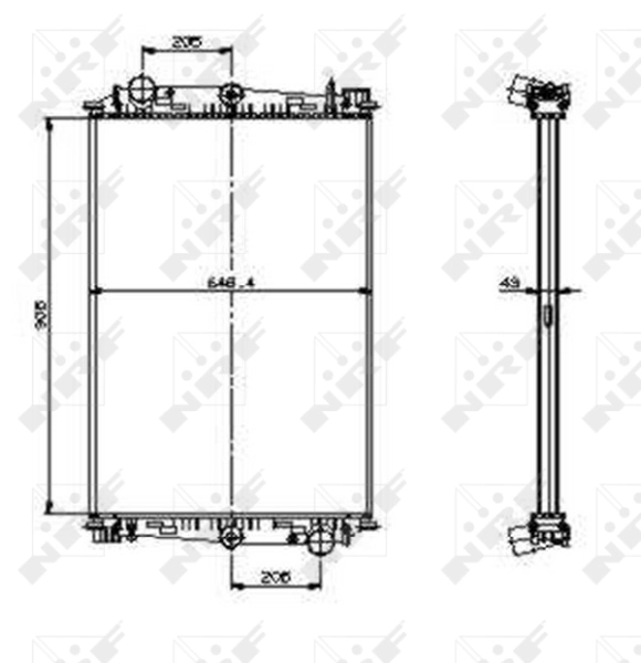 NRF 519586 Radiator, engine cooling