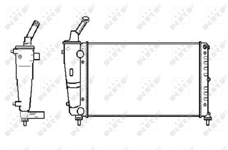 Radiator, engine cooling 53619