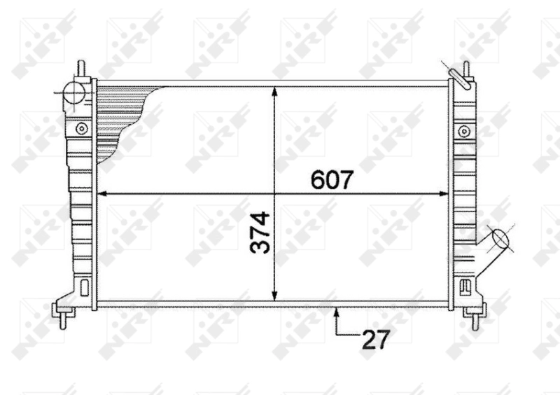 NRF 53804 Radiator, engine cooling